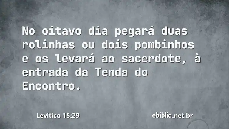 Levítico 15:29