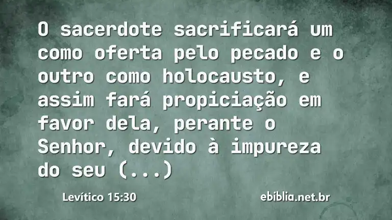 Levítico 15:30