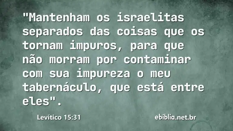 Levítico 15:31