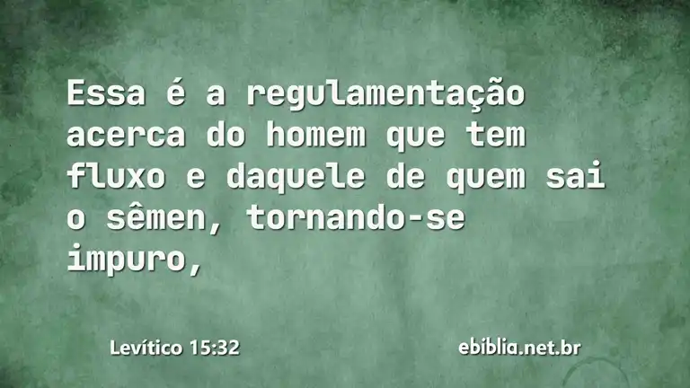 Levítico 15:32