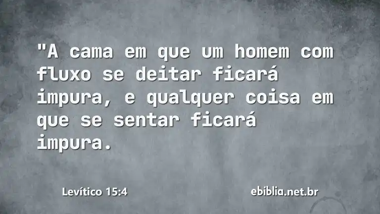 Levítico 15:4