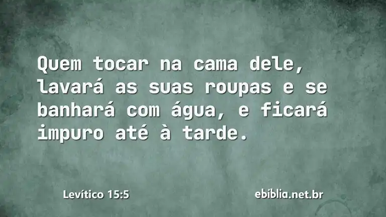 Levítico 15:5