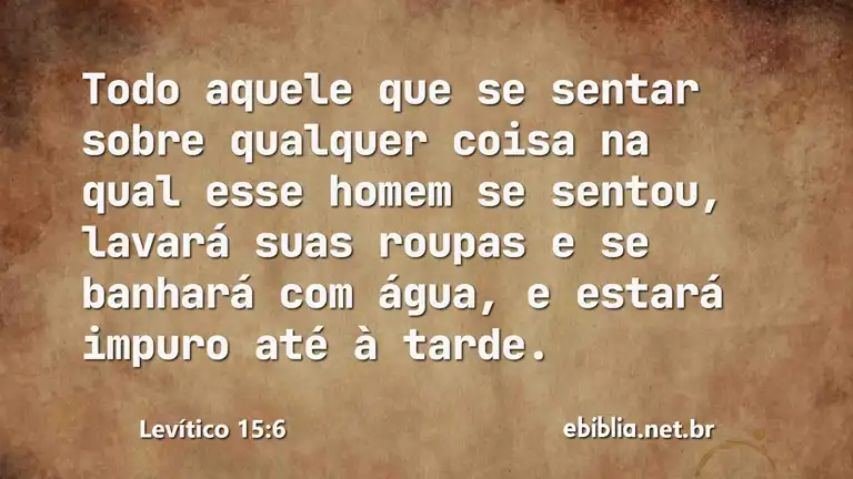 Levítico 15:6