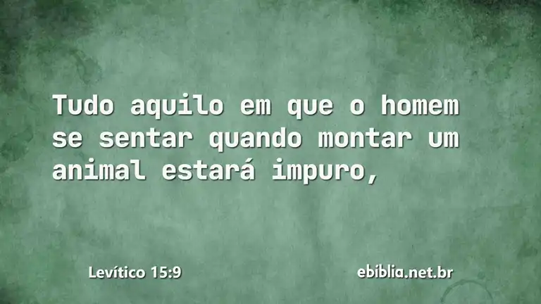 Levítico 15:9