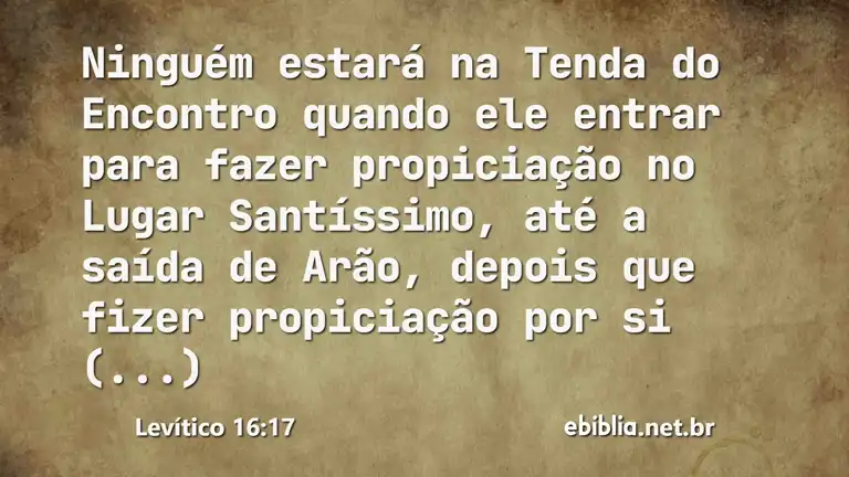 Levítico 16:17