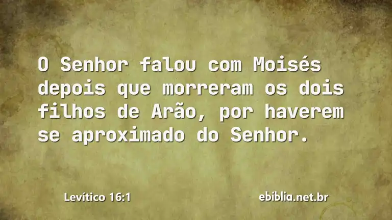 Levítico 16:1