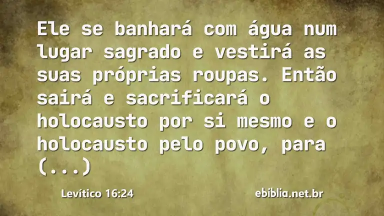 Levítico 16:24