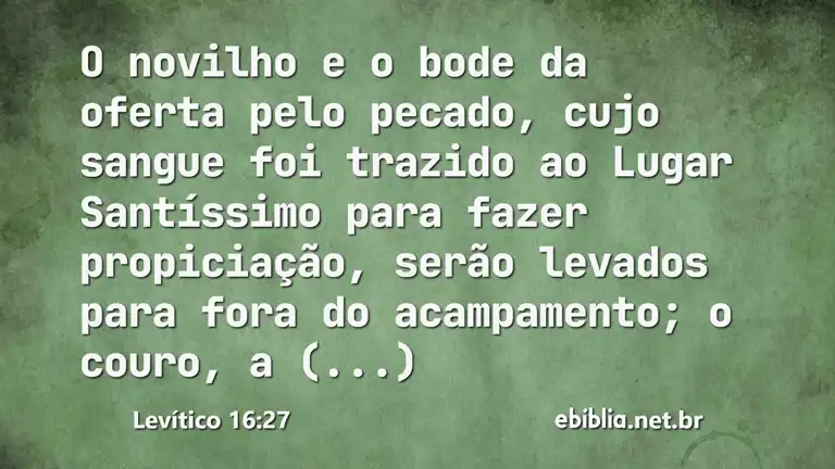 Levítico 16:27