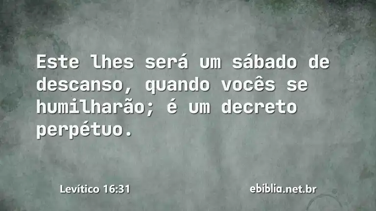 Levítico 16:31