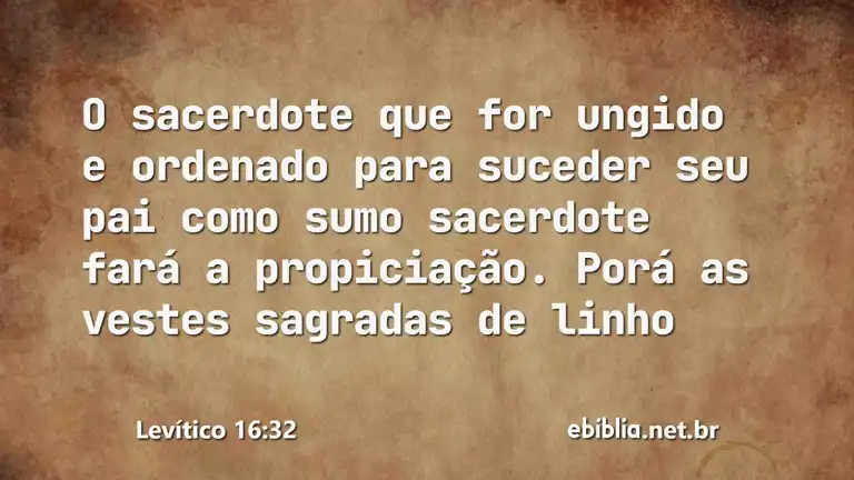 Levítico 16:32