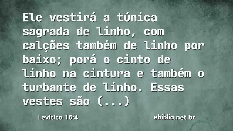 Levítico 16:4