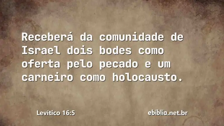 Levítico 16:5