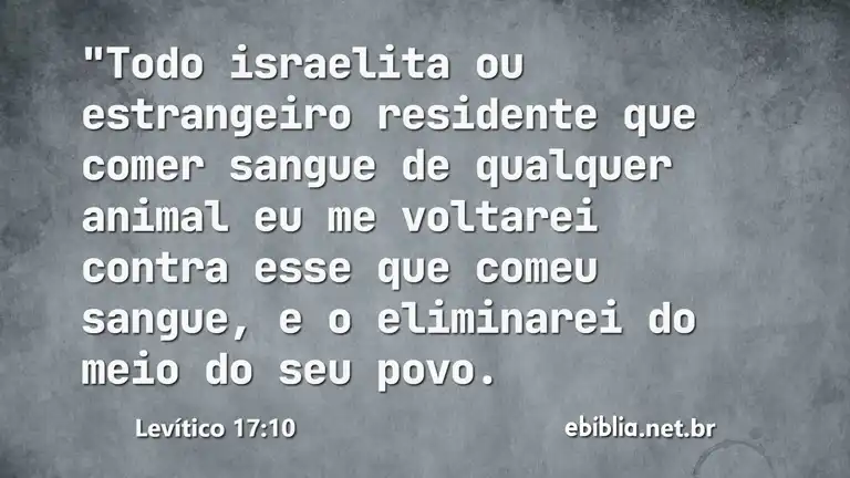 Levítico 17:10