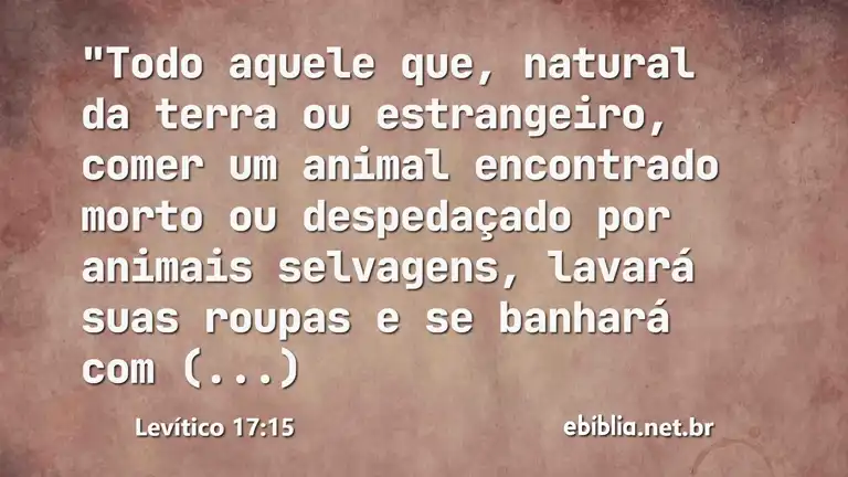 Levítico 17:15