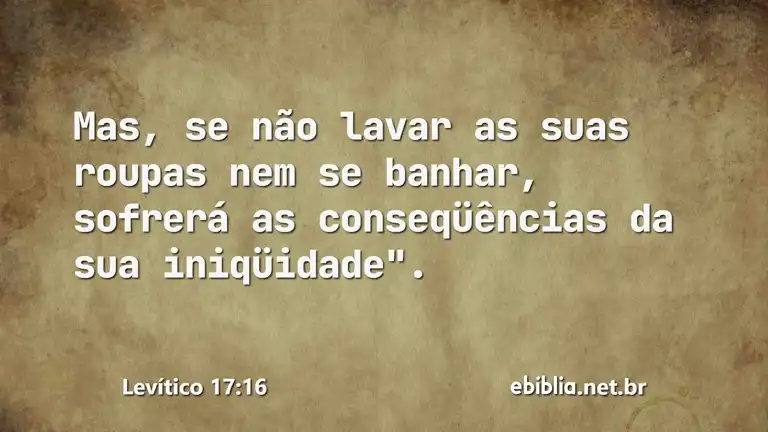 Levítico 17:16