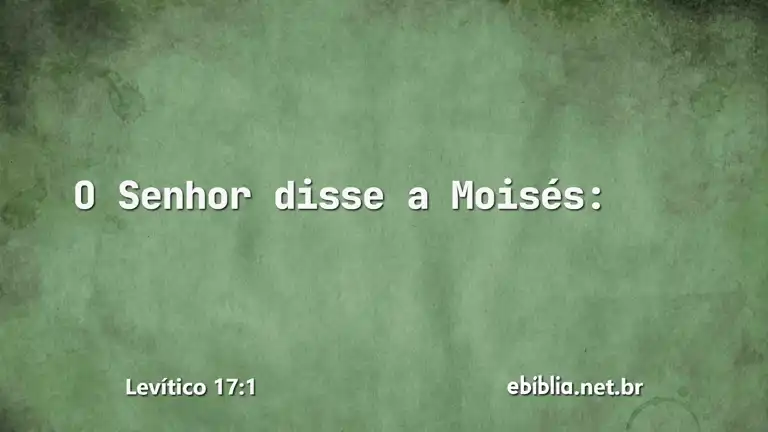 Levítico 17:1