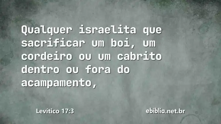 Levítico 17:3