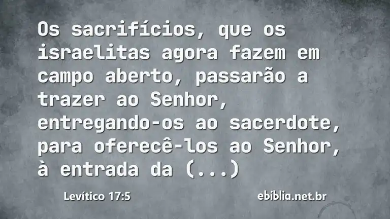 Levítico 17:5