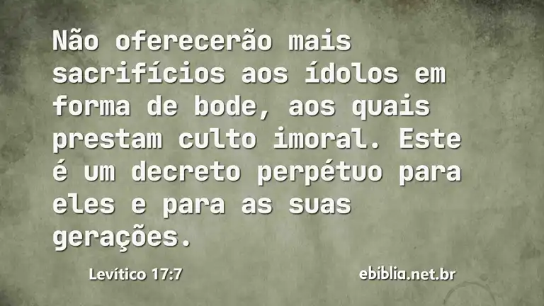 Levítico 17:7