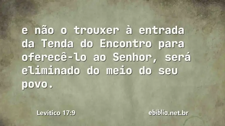 Levítico 17:9