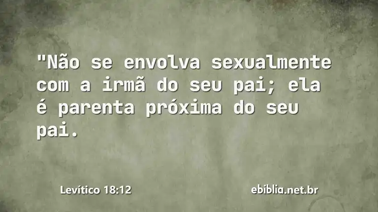 Levítico 18:12