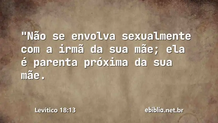 Levítico 18:13