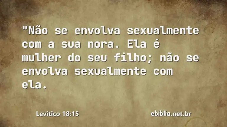 Levítico 18:15