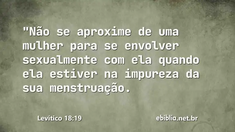 Levítico 18:19