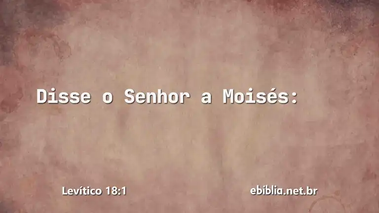 Levítico 18:1