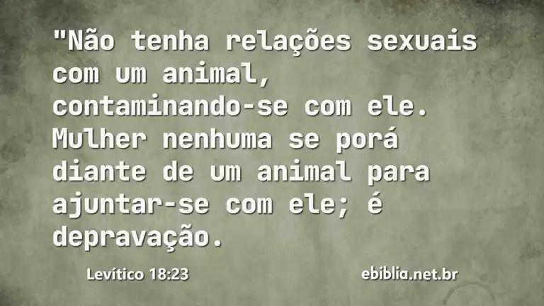 Levítico 18:23