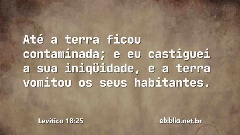 Levítico 18:25