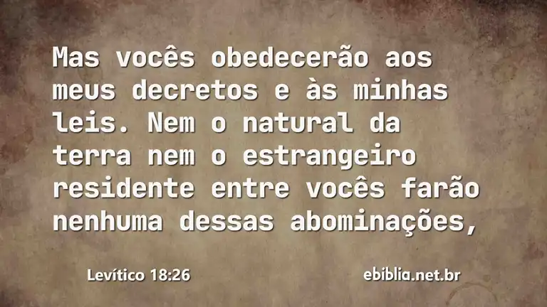 Levítico 18:26