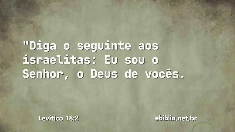 Levítico 18:2