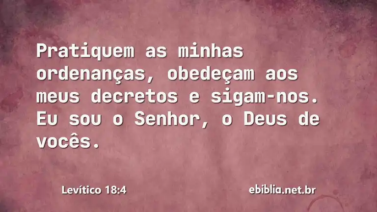 Levítico 18:4