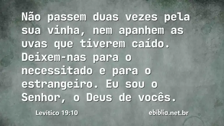 Levítico 19:10