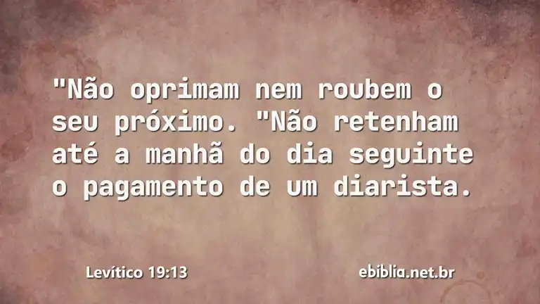 Levítico 19:13