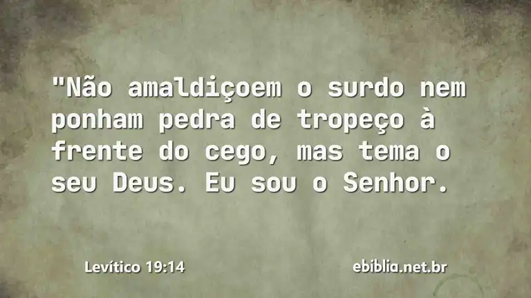 Levítico 19:14