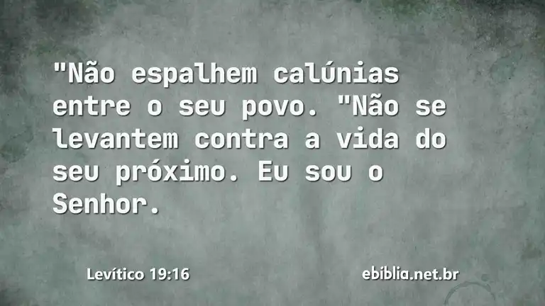 Levítico 19:16