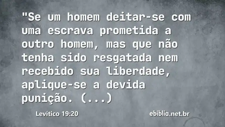 Levítico 19:20