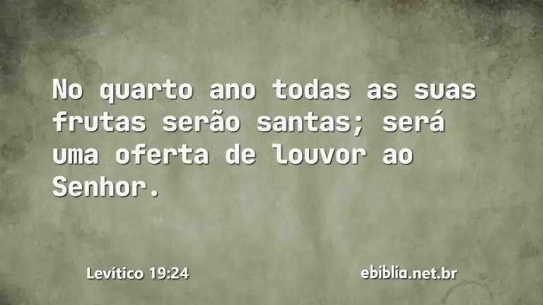 Levítico 19:24