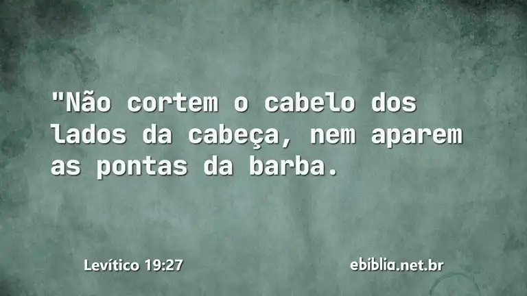 Levítico 19:27