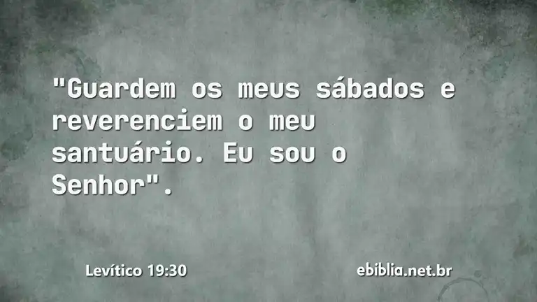 Levítico 19:30