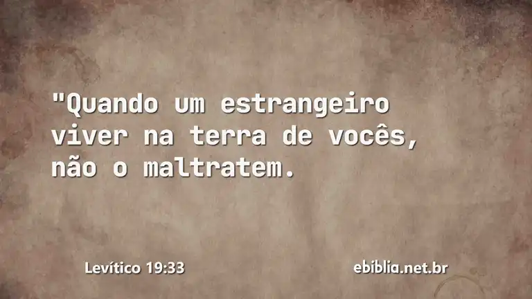 Levítico 19:33