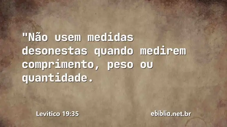 Levítico 19:35