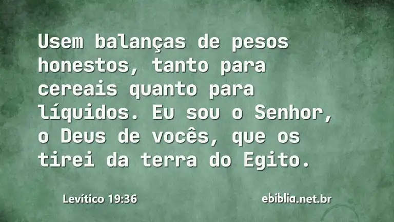 Levítico 19:36