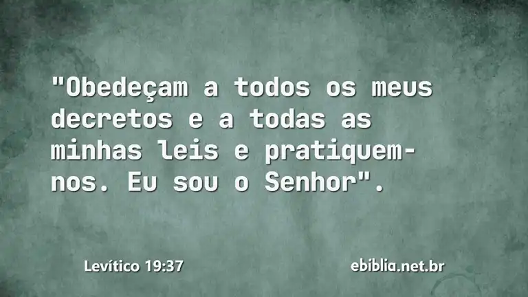 Levítico 19:37