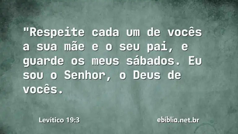 Levítico 19:3