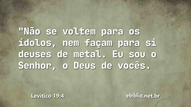 Levítico 19:4