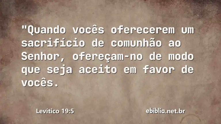 Levítico 19:5