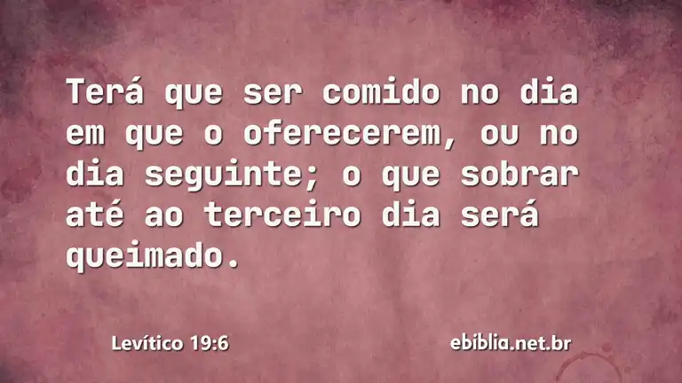 Levítico 19:6